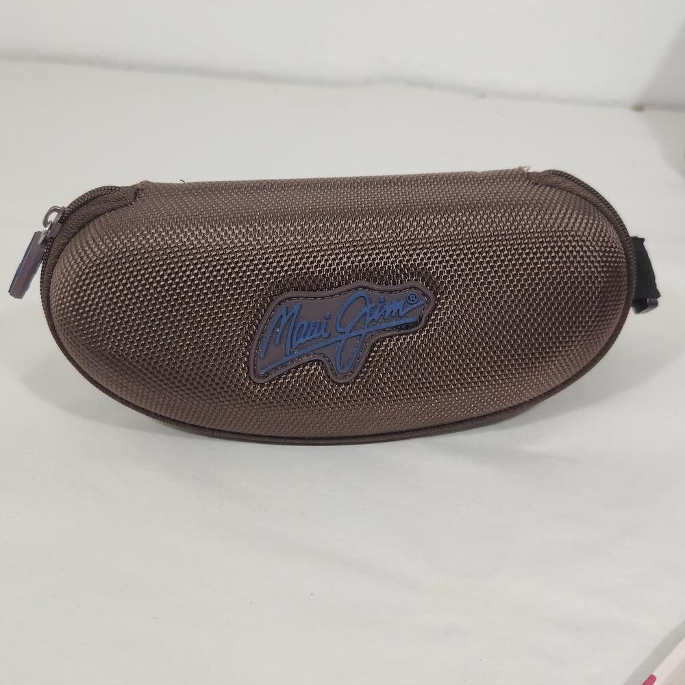 MAUI JIM CASE SUNGLASS EYE GLASSES ZIPPER HARD CLAM SHELL PROTECTIVE STORAGE - Picture 2 of 7